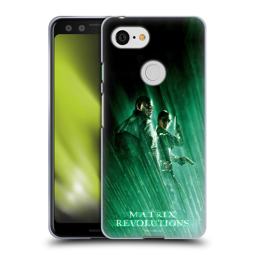 The Matrix Revolutions Key Art Morpheus Trinity Soft Gel Case for Google Pixel 3