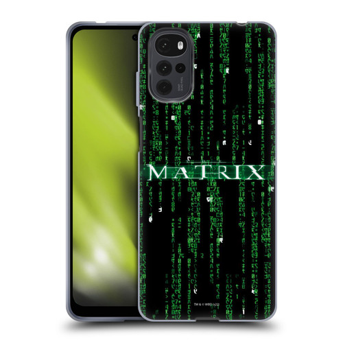 The Matrix Key Art Codes Soft Gel Case for Motorola Moto G22