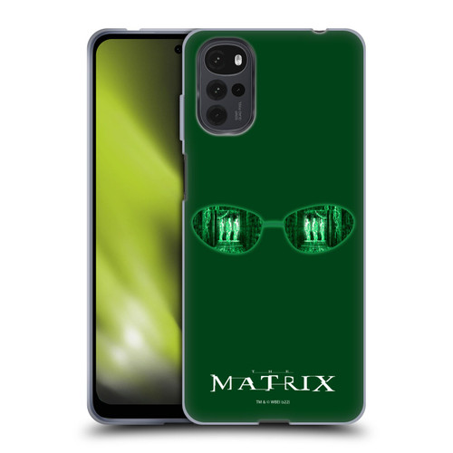 The Matrix Key Art Glass Soft Gel Case for Motorola Moto G22