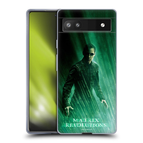 The Matrix Revolutions Key Art Neo 3 Soft Gel Case for Google Pixel 6a