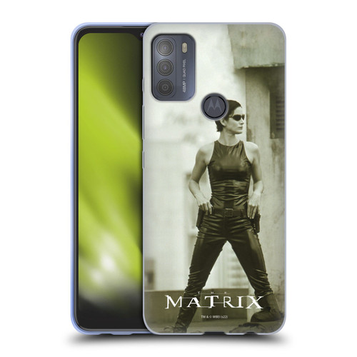 The Matrix Key Art Trinity Soft Gel Case for Motorola Moto G50