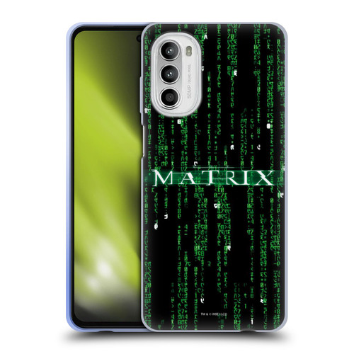 The Matrix Key Art Codes Soft Gel Case for Motorola Moto G52
