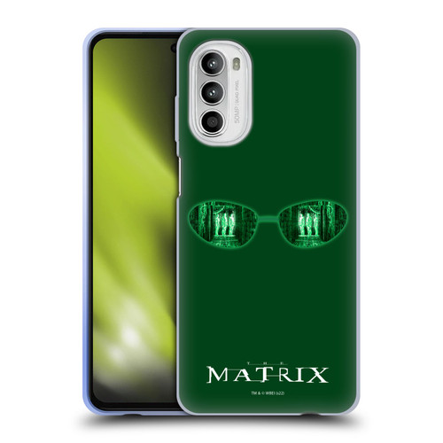 The Matrix Key Art Glass Soft Gel Case for Motorola Moto G52