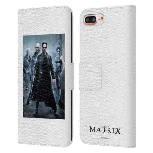 The Matrix Key Art Group 1 Leather Book Wallet Case Cover For Apple iPhone 7 Plus / iPhone 8 Plus