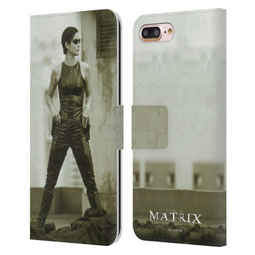The Matrix Key Art Trinity Leather Book Wallet Case Cover For Apple iPhone 7 Plus / iPhone 8 Plus