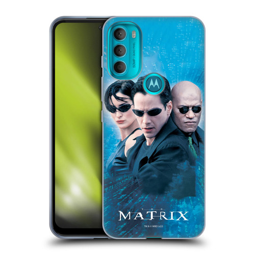 The Matrix Key Art Group 3 Soft Gel Case for Motorola Moto G71 5G