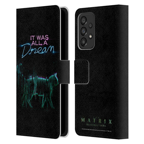 The Matrix Resurrections Key Art It Was All A Dream Leather Book Wallet Case Cover For Samsung Galaxy A33 5G (2022)