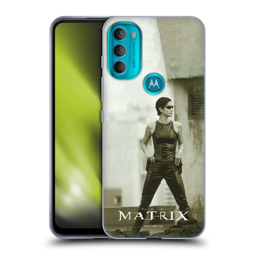 The Matrix Key Art Trinity Soft Gel Case for Motorola Moto G71 5G