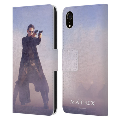 The Matrix Key Art Neo 2 Leather Book Wallet Case Cover For Apple iPhone XR