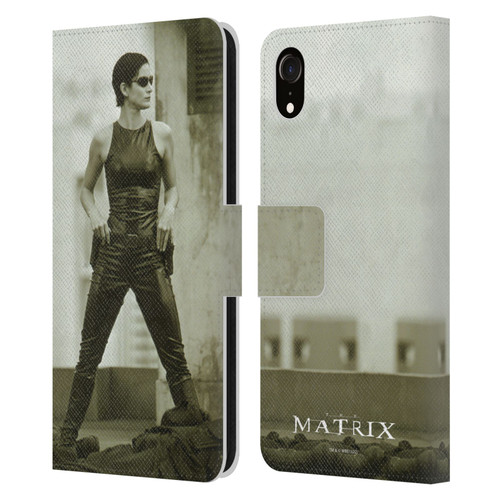 The Matrix Key Art Trinity Leather Book Wallet Case Cover For Apple iPhone XR