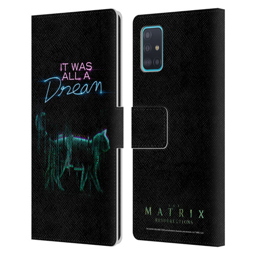 The Matrix Resurrections Key Art It Was All A Dream Leather Book Wallet Case Cover For Samsung Galaxy A51 (2019)
