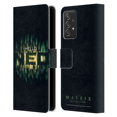 The Matrix Resurrections Key Art Hello Neo Leather Book Wallet Case Cover For Samsung Galaxy A53 5G (2022)
