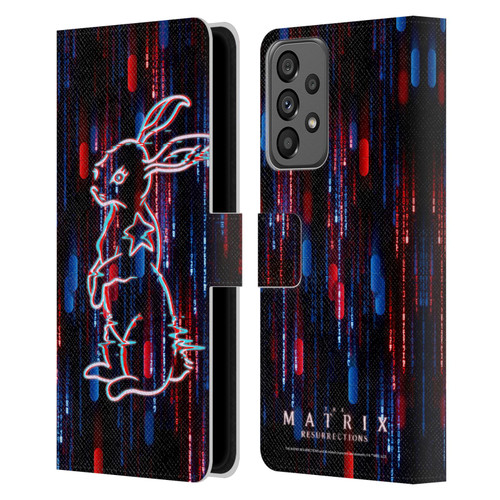 The Matrix Resurrections Key Art Choice Is An Illusion Leather Book Wallet Case Cover For Samsung Galaxy A73 5G (2022)