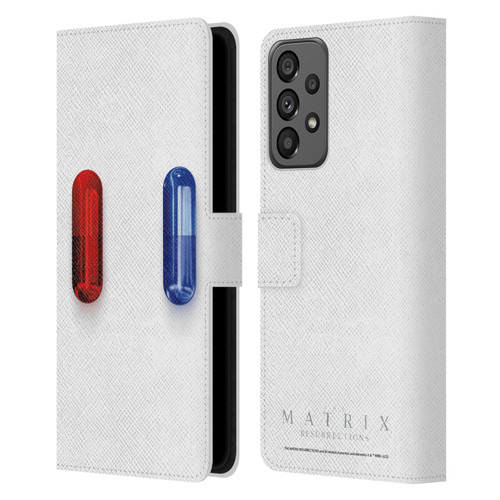 The Matrix Resurrections Key Art Poster Leather Book Wallet Case Cover For Samsung Galaxy A73 5G (2022)