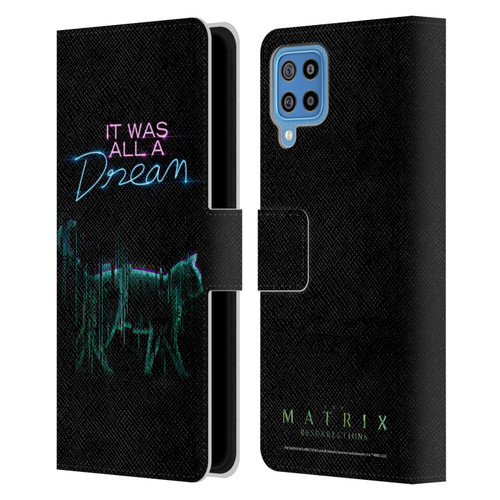 The Matrix Resurrections Key Art It Was All A Dream Leather Book Wallet Case Cover For Samsung Galaxy F22 (2021)