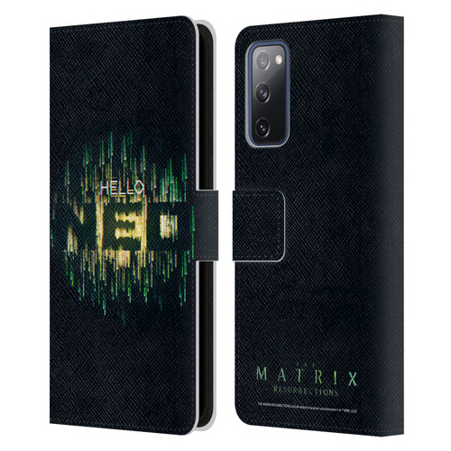 The Matrix Resurrections Key Art Hello Neo Leather Book Wallet Case Cover For Samsung Galaxy S20 FE / 5G