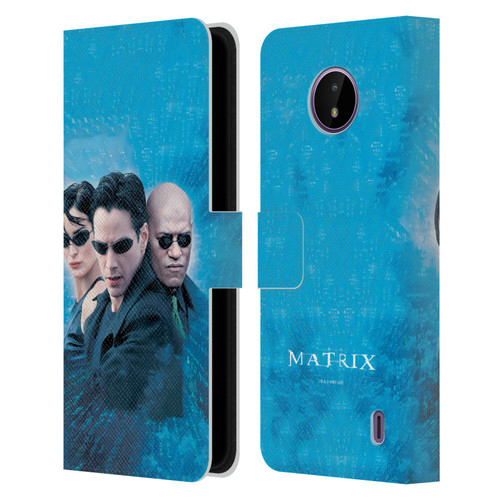 The Matrix Key Art Group 3 Leather Book Wallet Case Cover For Nokia C10 / C20