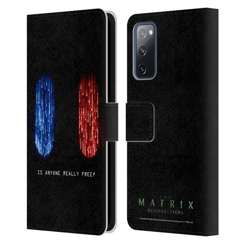 The Matrix Resurrections Key Art Is Anyone Really Free Leather Book Wallet Case Cover For Samsung Galaxy S20 FE / 5G