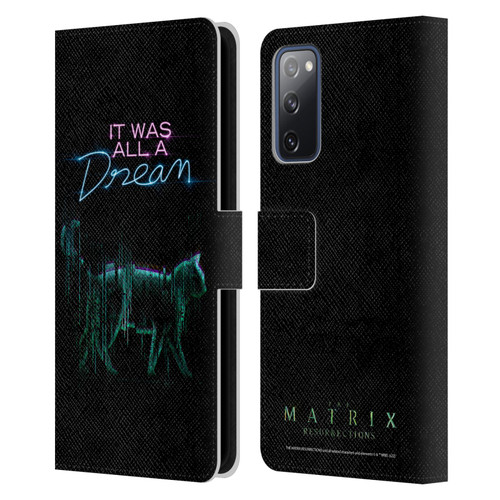 The Matrix Resurrections Key Art It Was All A Dream Leather Book Wallet Case Cover For Samsung Galaxy S20 FE / 5G