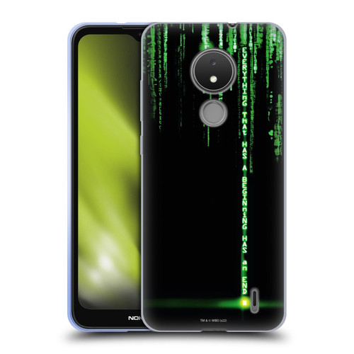 The Matrix Revolutions Key Art Everything That Has Beginning Soft Gel Case for Nokia C21
