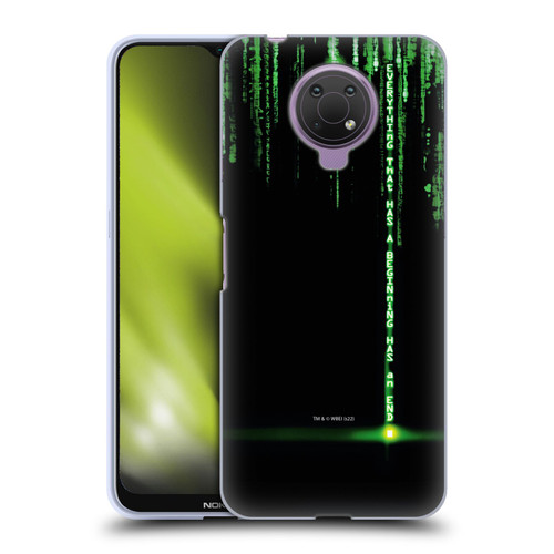 The Matrix Revolutions Key Art Everything That Has Beginning Soft Gel Case for Nokia G10
