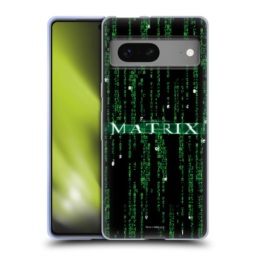The Matrix Key Art Codes Soft Gel Case for Google Pixel 7