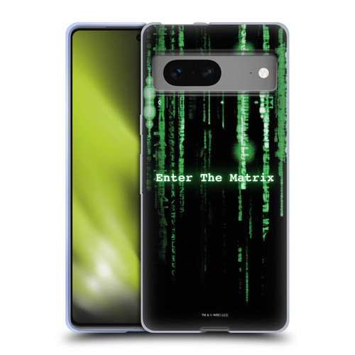 The Matrix Key Art Enter The Matrix Soft Gel Case for Google Pixel 7