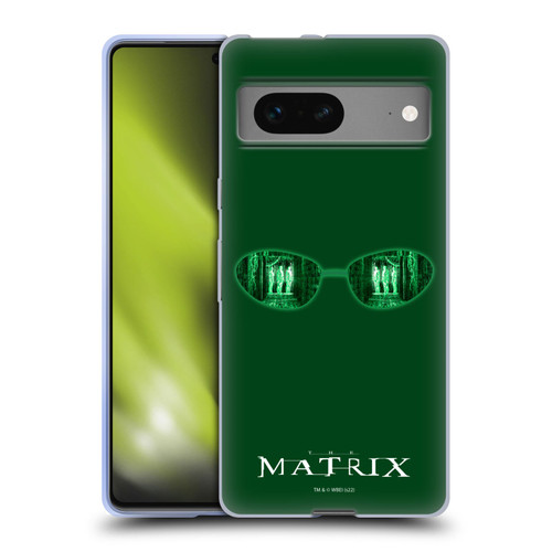 The Matrix Key Art Glass Soft Gel Case for Google Pixel 7
