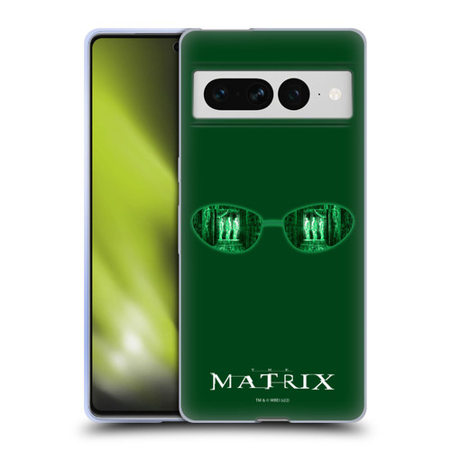 The Matrix Key Art Glass Soft Gel Case for Google Pixel 7 Pro