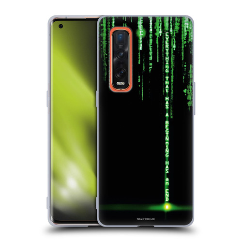The Matrix Revolutions Key Art Everything That Has Beginning Soft Gel Case for OPPO Find X2 Pro 5G