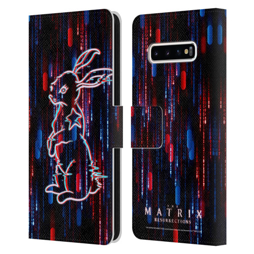 The Matrix Resurrections Key Art Choice Is An Illusion Leather Book Wallet Case Cover For Samsung Galaxy S10+ / S10 Plus