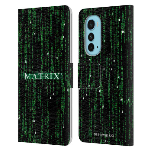 The Matrix Key Art Codes Leather Book Wallet Case Cover For Motorola Edge (2022)
