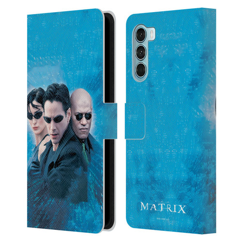 The Matrix Key Art Group 3 Leather Book Wallet Case Cover For Motorola Edge S30 / Moto G200 5G