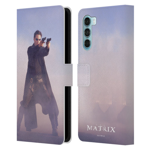 The Matrix Key Art Neo 2 Leather Book Wallet Case Cover For Motorola Edge S30 / Moto G200 5G