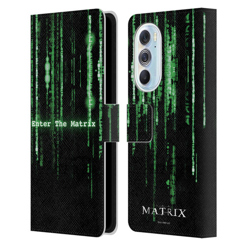 The Matrix Key Art Enter The Matrix Leather Book Wallet Case Cover For Motorola Edge X30