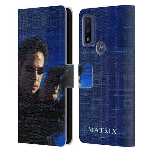 The Matrix Key Art Neo 1 Leather Book Wallet Case Cover For Motorola G Pure