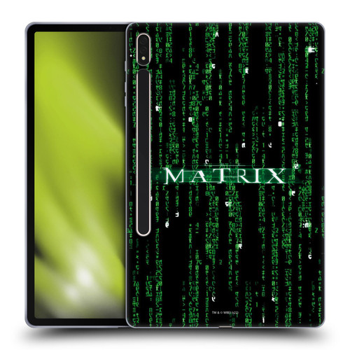 The Matrix Key Art Codes Soft Gel Case for Samsung Galaxy Tab S8 Plus