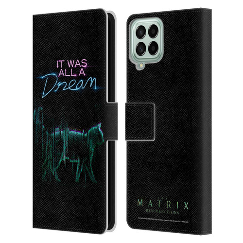 The Matrix Resurrections Key Art It Was All A Dream Leather Book Wallet Case Cover For Samsung Galaxy M33 (2022)