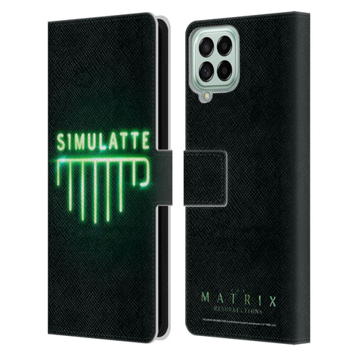 The Matrix Resurrections Key Art Simulatte Leather Book Wallet Case Cover For Samsung Galaxy M33 (2022)