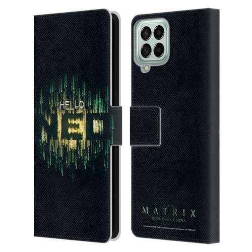 The Matrix Resurrections Key Art Hello Neo Leather Book Wallet Case Cover For Samsung Galaxy M53 (2022)