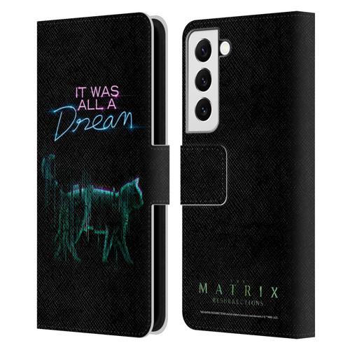 The Matrix Resurrections Key Art It Was All A Dream Leather Book Wallet Case Cover For Samsung Galaxy S22 5G