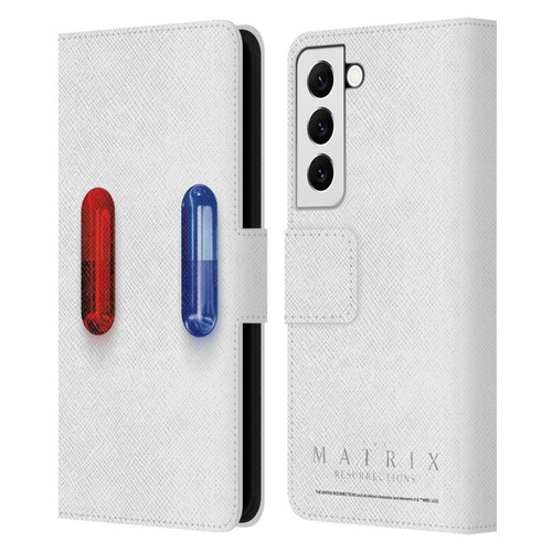 The Matrix Resurrections Key Art Poster Leather Book Wallet Case Cover For Samsung Galaxy S22 5G