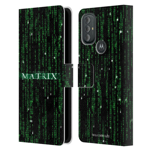 The Matrix Key Art Codes Leather Book Wallet Case Cover For Motorola Moto G10 / Moto G20 / Moto G30