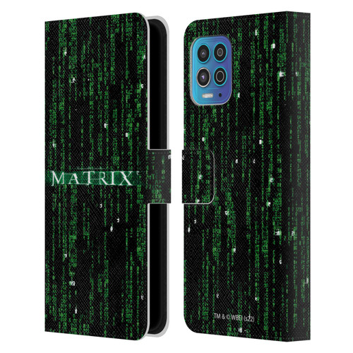 The Matrix Key Art Codes Leather Book Wallet Case Cover For Motorola Moto G100