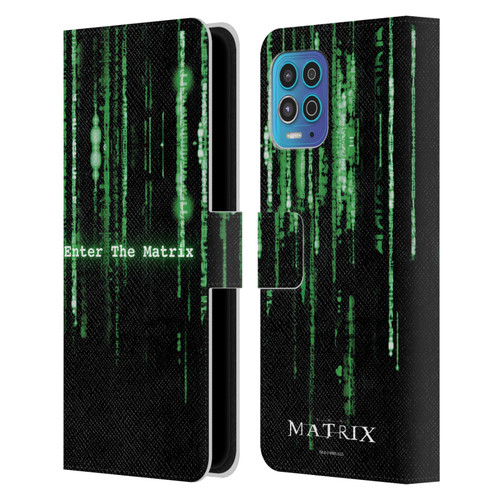 The Matrix Key Art Enter The Matrix Leather Book Wallet Case Cover For Motorola Moto G100