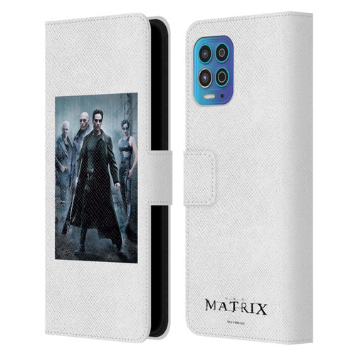 The Matrix Key Art Group 1 Leather Book Wallet Case Cover For Motorola Moto G100