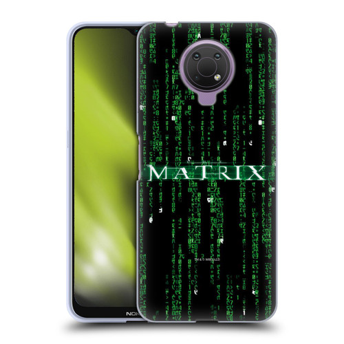 The Matrix Key Art Codes Soft Gel Case for Nokia G10