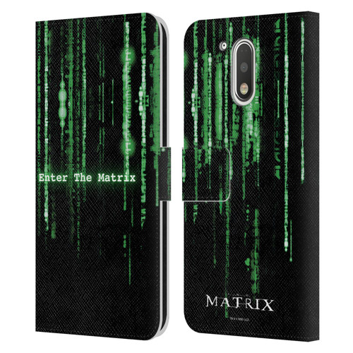 The Matrix Key Art Enter The Matrix Leather Book Wallet Case Cover For Motorola Moto G41