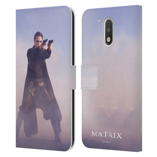 The Matrix Key Art Neo 2 Leather Book Wallet Case Cover For Motorola Moto G41