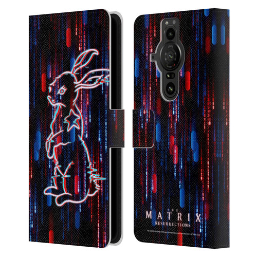 The Matrix Resurrections Key Art Choice Is An Illusion Leather Book Wallet Case Cover For Sony Xperia Pro-I
